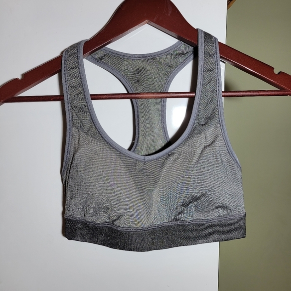 Lululemon Seamless Racerback Train Bra grey size 4 - Picture 2 of 4